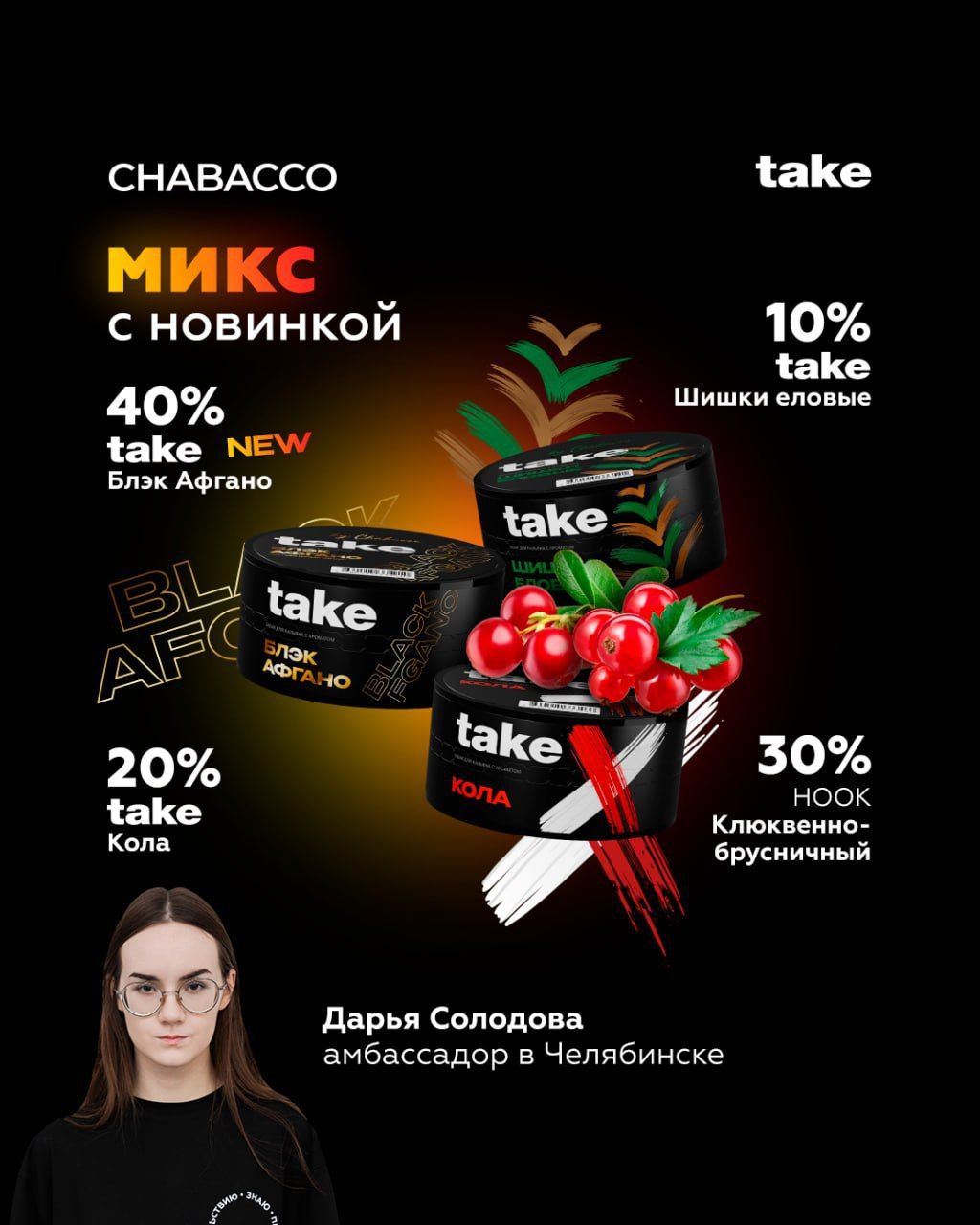 А как вам такой микс от амбассадора CHABACCO?