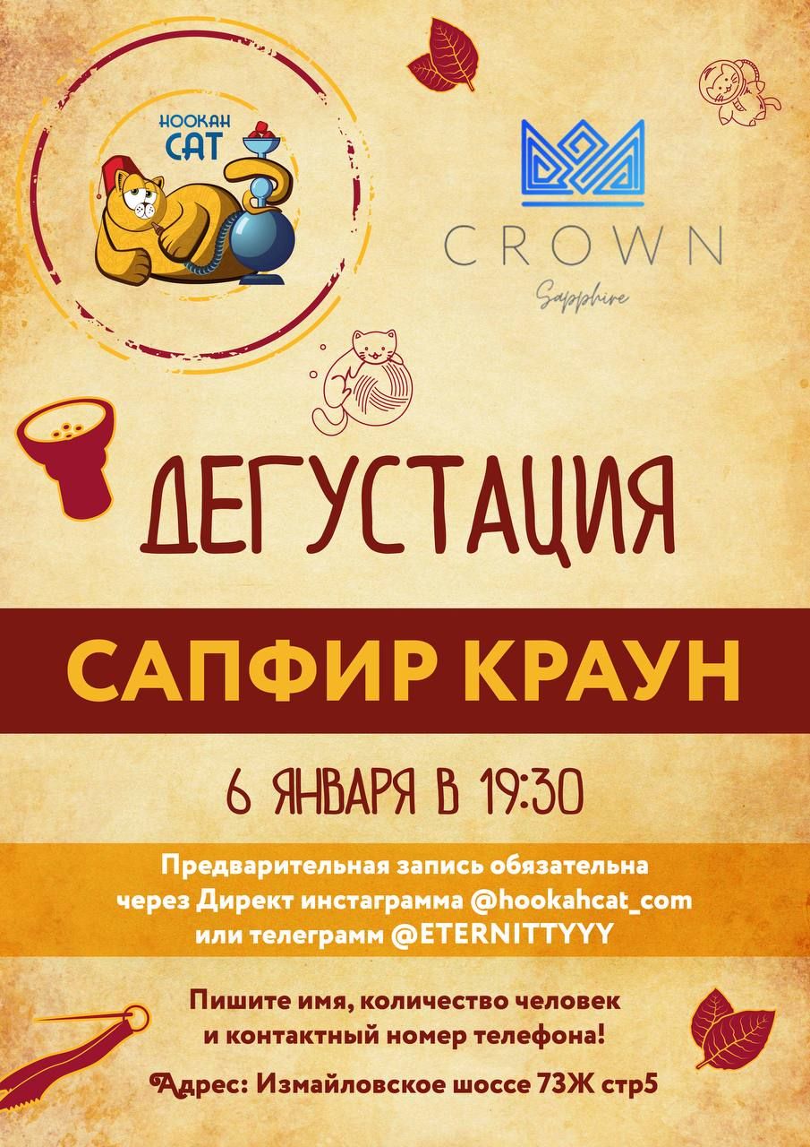 ДЕГУСТАЦИЯ В «КАЛЬЯННОМ КОТЕ» 🐾