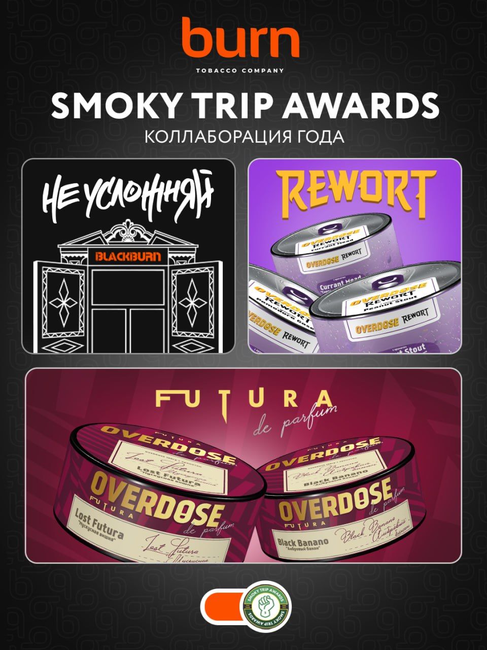 🔥 Друзья, наши коллаборации в двух брендах номинированы на звание «Коллаборация года»...