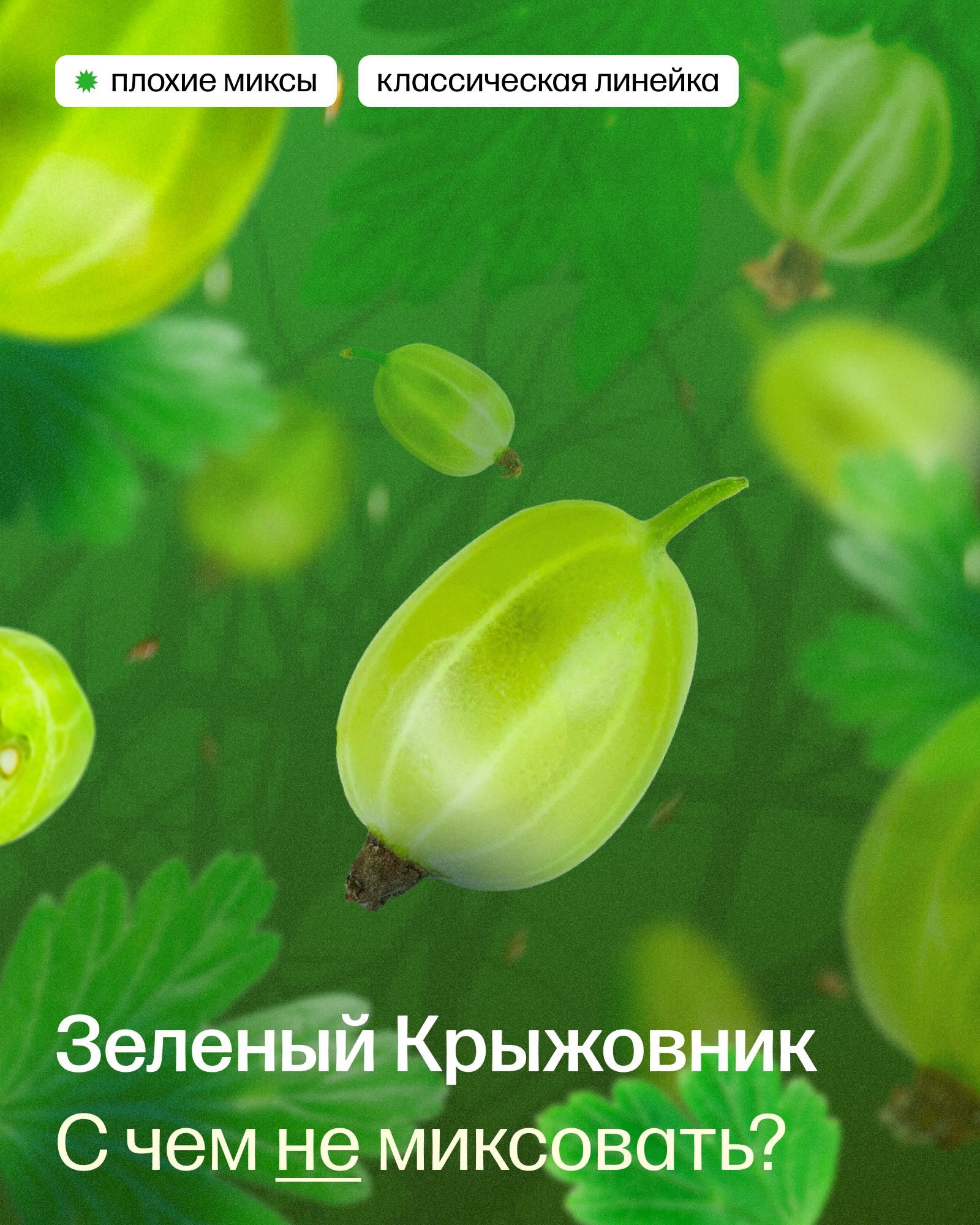 Плохие миксы с зеленым крыжовником